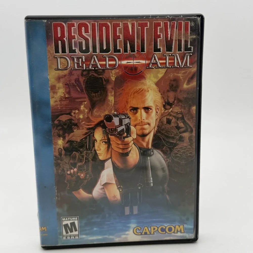 Resident Evil Dead Aim PS2 Disc Case Partial Manual Repro Cover SLUS-20669